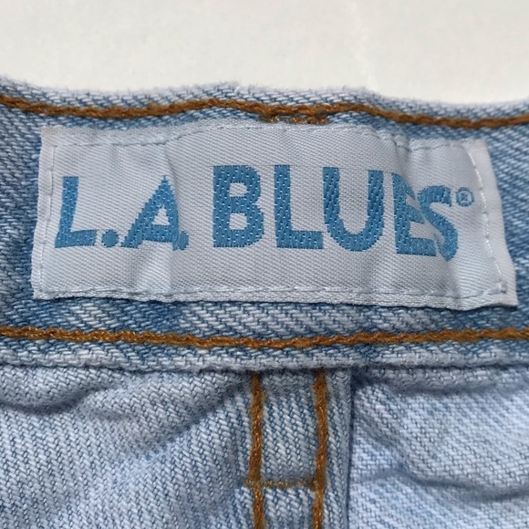 Vintage 90s High Waist Jean Shorts Cut off Large - Picture 8 of 9